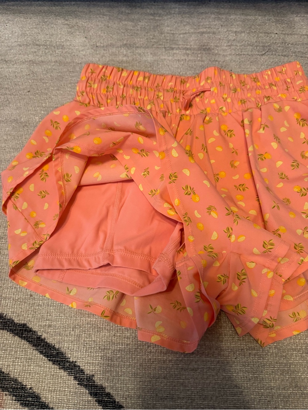 JoyLab Pink Floral Ruffle Shorts - Picture 2 of 4